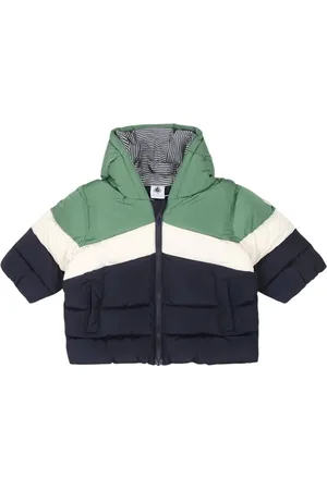 Petit Bateau Gefütterte Jacke mit Logo-Patch