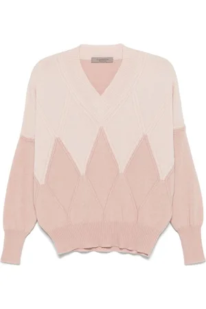 D.EXTERIOR Pullover mit Argyle-Muster