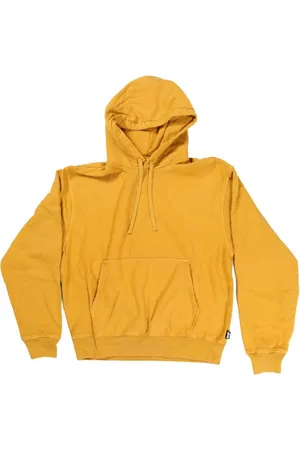 STUSSY Garment-dyed jersey-fleece hoodie
