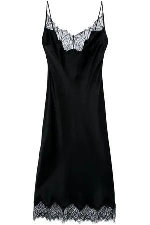 COPERNI Midikleid mit Spitzenbesatz