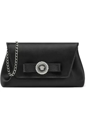 VERSACE Gianni Ribbon Clutch mit Kristallen