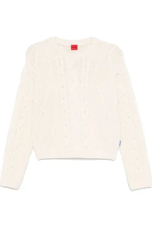 HUGO BOSS Pullover mit Rundhalsausschnitt