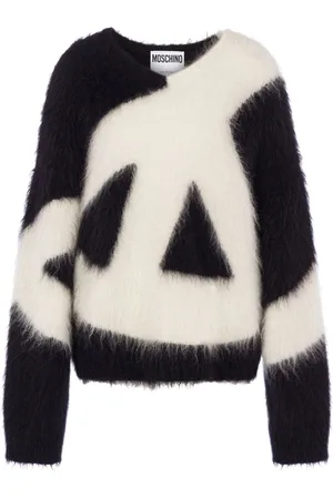 Moschino Pullover aus gebürstetem Mohär-Wollgemisch