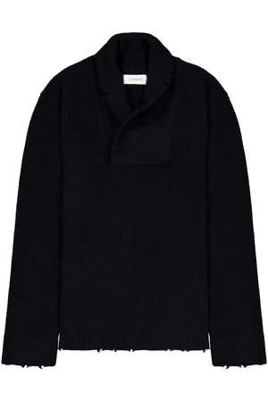 LANEUS Pullover mit Schalkragen