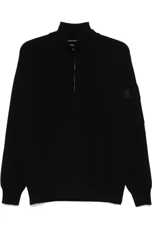 C.P. Company Pullover mit Logo-Patch