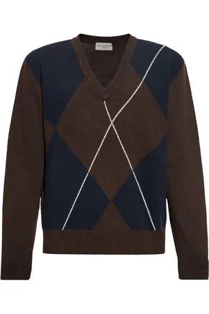 OFFICINE GENERALE Pullover mit Argyle-Muster