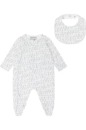 Emporio Armani Strampler-Set mit Logo-Print