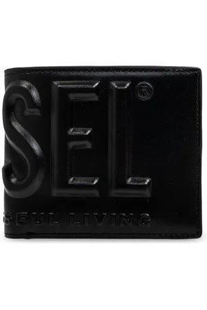 Diesel Portemonnaie mit Logo-Prägung