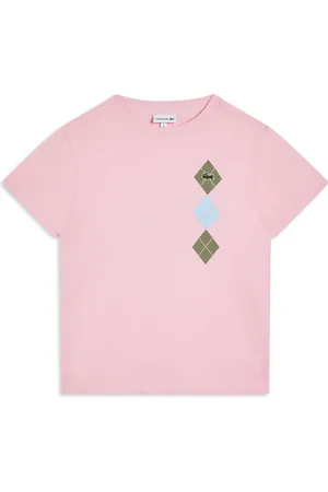 Lacoste T-Shirt mit Argyle-Muster