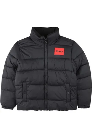 HUGO BOSS Gefütterte Jacke mit Logo-Patch