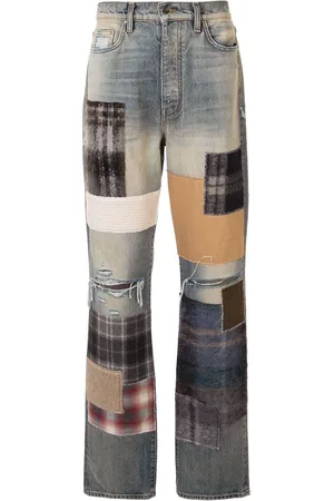 AMIRI Gerade Jeans im Patchwork-Look