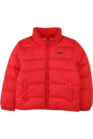 HUGO BOSS Gefütterte Jacke mit Logo-Patch