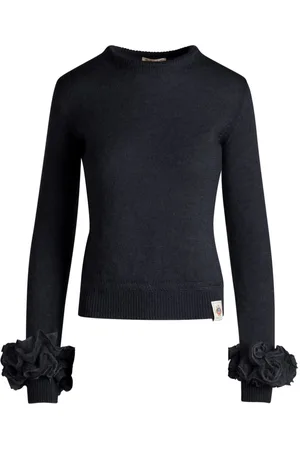 Bally Mohairpullover mit Logo-Patch