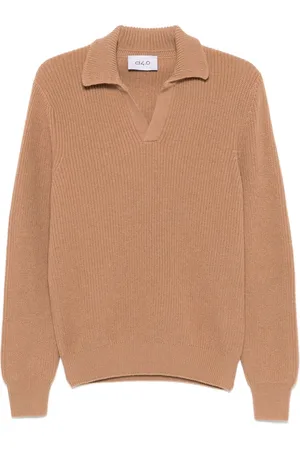 D4.0 Polo-Pullover aus Schurwolle