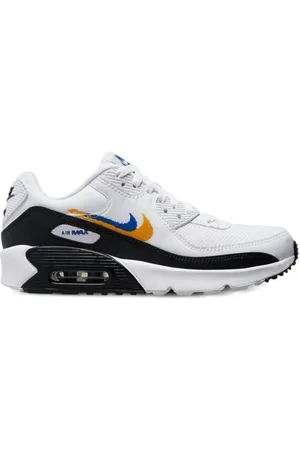 Nike Air Max 90 "Double Swoosh - White/Black/Gold Royal" Sneakers