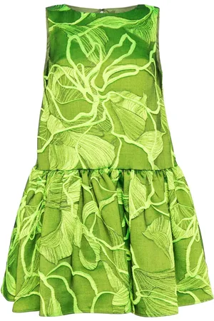 Amsale Kleid mit blumigem Jacquardmuster