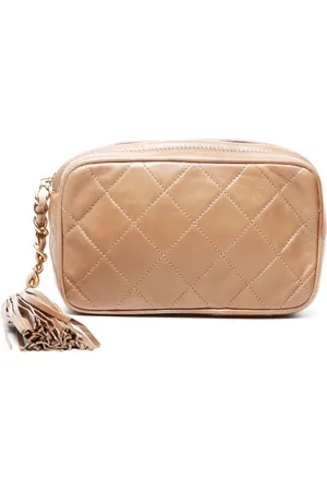 CHANEL 1989-1991 gesteppte Clutch mit Rautensteppung