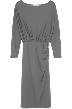 Kaos Midikleid mit Raffungen