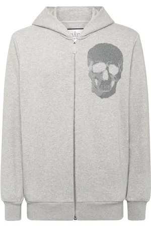Philipp Plein Kapuzenjacke mit Totenkopf-Verzierung