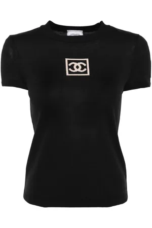 CHANEL 2003 Strickoberteil mit CC