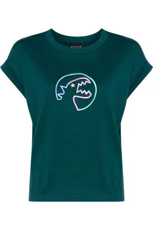AGNÈS B. T-Shirt mit Dino-Stickerei