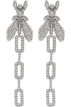 Patrizia Pepe Fliegen-Ohrringe mit Strass