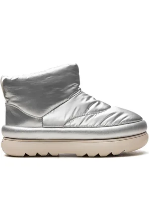 UGG Classic Maxi Mini Metallic Silver Stiefel