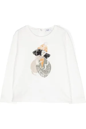 Il gufo Langarmshirt mit grafischem Print