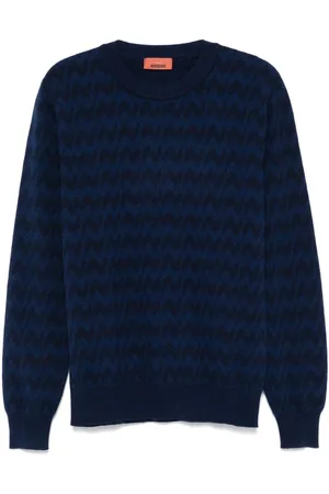 Missoni Rundhals-Pullover mit Zickzackmuster
