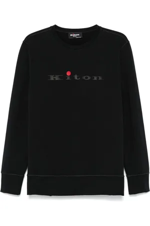 Kiton Sweatshirt mit gummiertem Logo