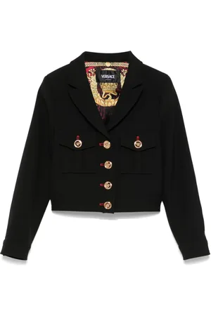 VERSACE Jacke mit gravierten Logo-Knöpfen