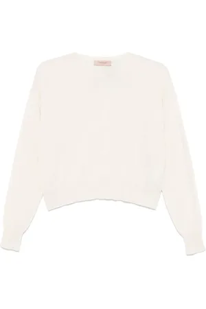 Twin-Set Kaschmirpullover mit rundem Ausschnitt