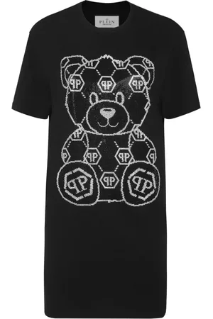 Philipp Plein Minikleid mit Teddy-Print
