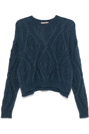 Twin-Set Pullover mit Logo-Prägung