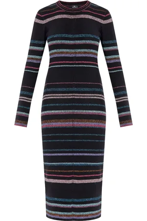 Paul Smith Gestreiftes Midikleid