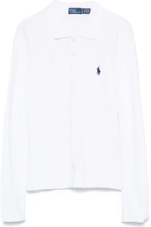 Ralph Lauren Langärmeliges Poloshirt mit Knopfleiste