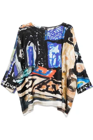 DANIELA GREGIS Bluse mit abstraktem Print