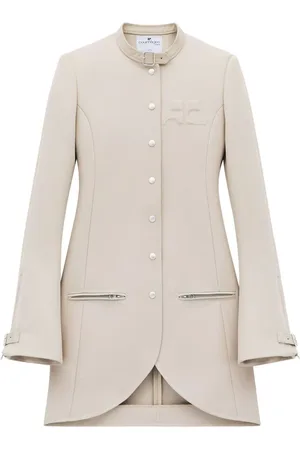Courrèges Asymmetrischer Ellipse Mantel