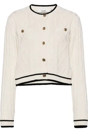 B+AB Cardigan mit Zopfmuster