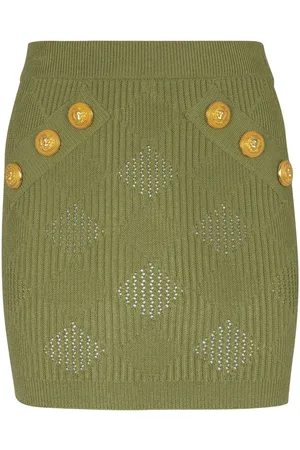 Balmain Karierter Minirock