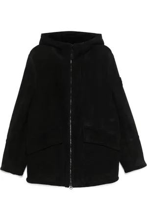 Stone Island Wildlederjacke mit Kapuze