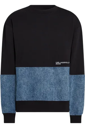 Karl Lagerfeld Sweatshirt mit Jeanseinsätzen