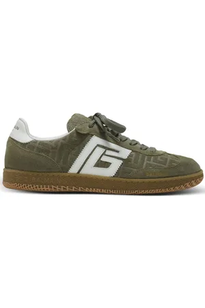 Balmain Swan Sneakers aus Wildleder