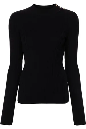 FORTE FORTE Pullover mit geknöpfter Schulter