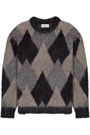 LANEUS Pullover mit Argyle-Muster