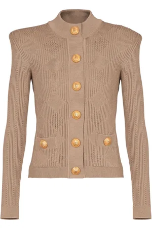 Balmain Cardigan mit Vichy-Karo