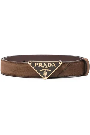 Prada Gürtel mit emailliertem Triangel-Logo