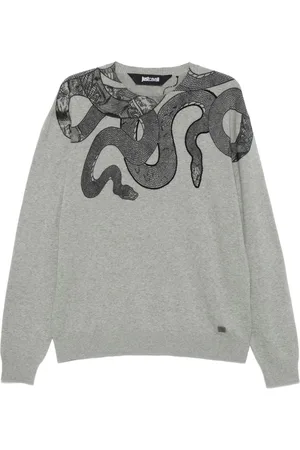 Roberto Cavalli Pullover mit Schlangen-Print