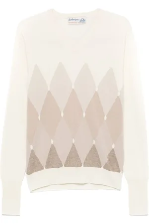 BALLANTYNE Pullover mit Rautenmuster