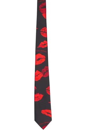 Balmain Seidenkrawatte mit Kiss-Print